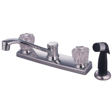 Kingston Brass Americana Centerset Kitchen Faucet, Chrome KB122